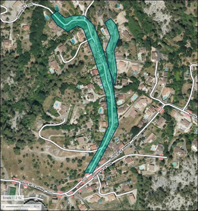 Renouvellement du réseau Chemin de l’Euze à Contes – 500 mètres