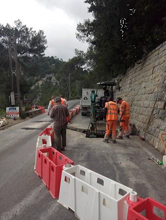 Renouvellement du réseau d’eau potable du SILCEN – RD215 – Col de Nice sur 300 mètres